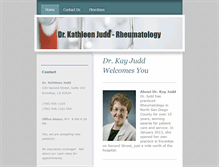 Tablet Screenshot of drkathleenjudd.com